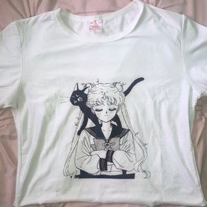 Sailor moon and Luna T shirt